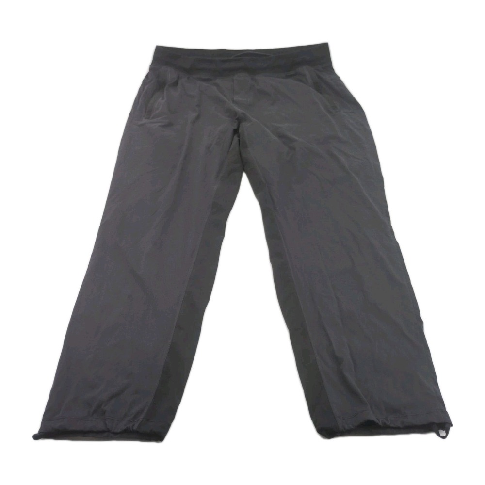 Lululemon Great Wall Pant Men XXL‎ Black Elastic Waist Wide Leg Track Pants Gym